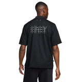 Nike KD Dri-Fit Short Sleeve Loose Fit Button Down Black Shirt