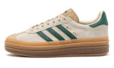 Adidas Gazelle Bold Magic Beige Collegiate Green