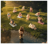 Pop Mart Labubu The Monsters Lazy Yoga Series Figures Mystery Box