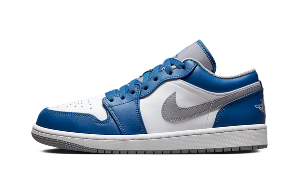 Air Jordan 1 Low True Blue Cement Side