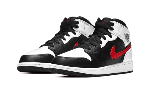 Air Jordan 1 Mid Black Chile Red White