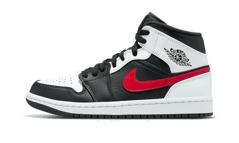 Air Jordan 1 Mid Black Chile Red White