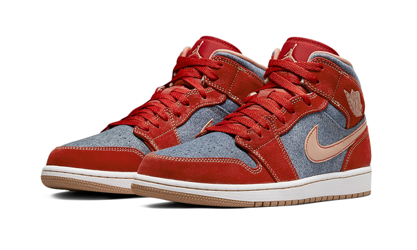 Air Jordan 1 Mid Denim Red