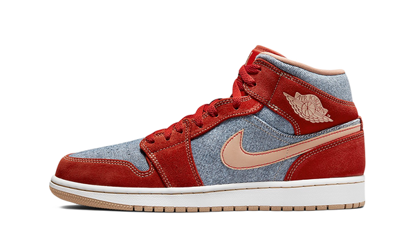 Air Jordan 1 Mid Denim Red