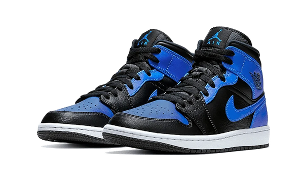 Air Jordan 1 Mid Hyper Royal Tumbled Leather