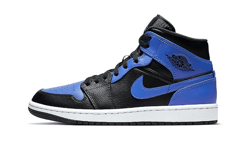 Air Jordan 1 Mid Hyper Royal Tumbled Leather