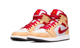 Air Jordan 1 Mid Light Curry Cardinal