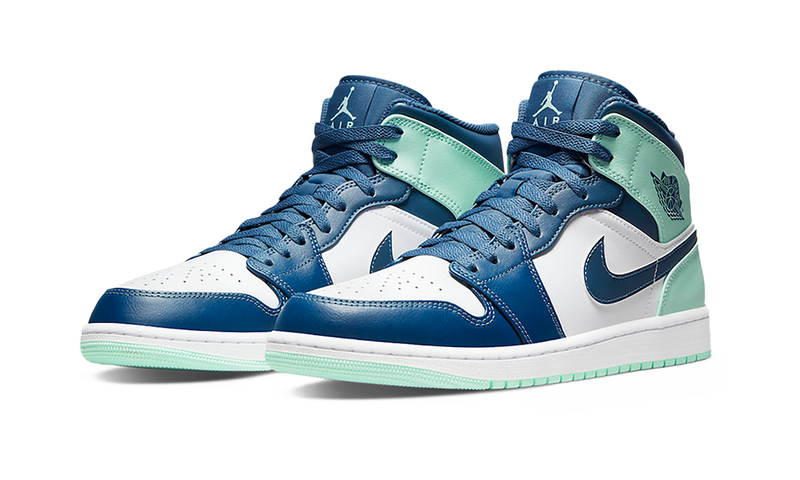 Air Jordan 1 Mid Mystic Navy Mint Foam Front