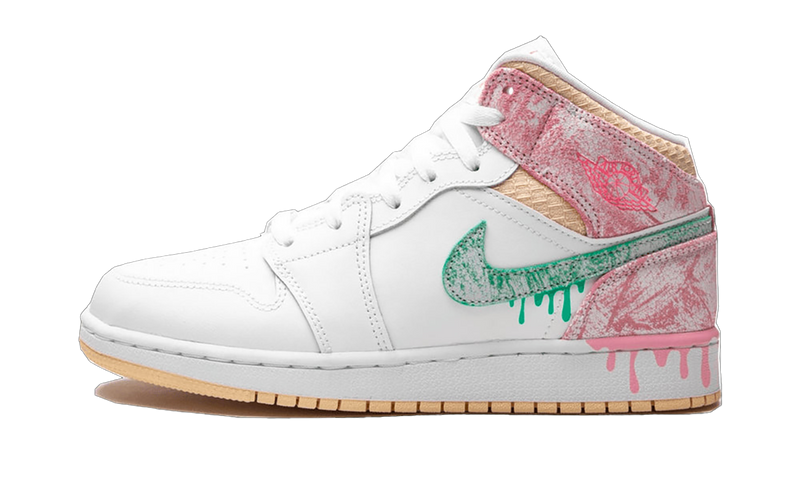 Air Jordan 1 Mid Paint Drip