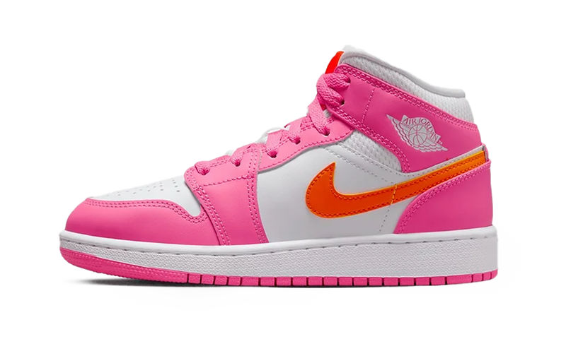 Air Jordan 1 Mid Pinksicle Safety Orange