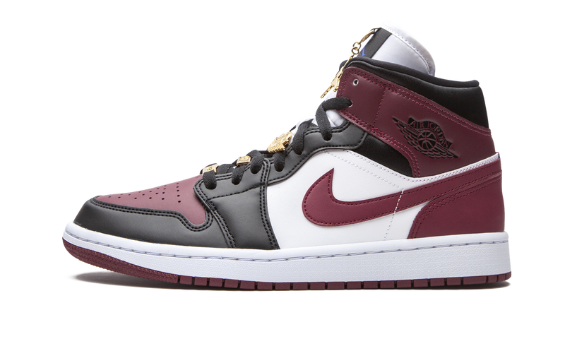 Air Jordan 1 Mid SE Black Dark Beetroot