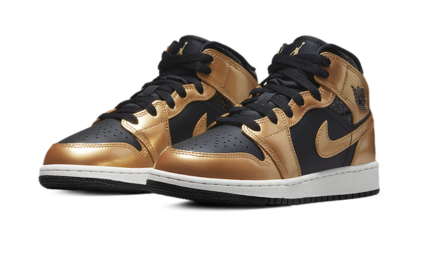 Air Jordan 1 Mid SE Metallic Gold Black