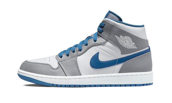 Air Jordan 1 Mid True Blue Cement