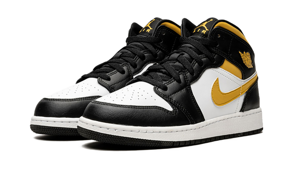 Air Jordan 1 Mid White Pollen Black