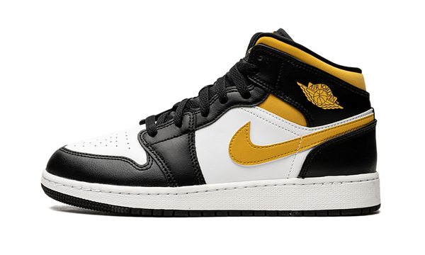 Air Jordan 1 Mid White Pollen Black