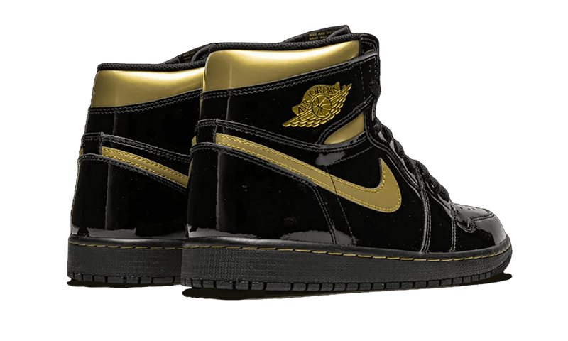 Air Jordan 1 Retro High Black Metallic Gold (2020) Back