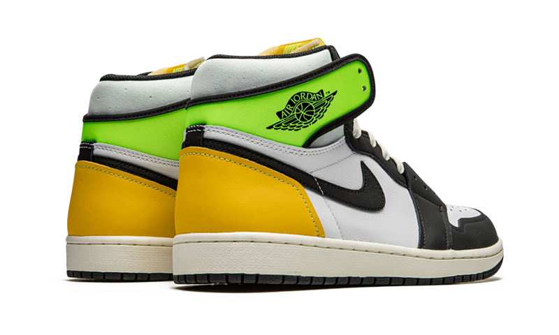 Air Jordan 1 Retro High White Black Volt University Gold