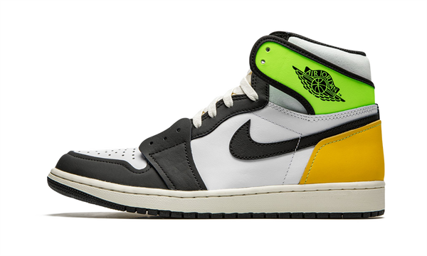 Air Jordan 1 Retro High White Black Volt University Gold