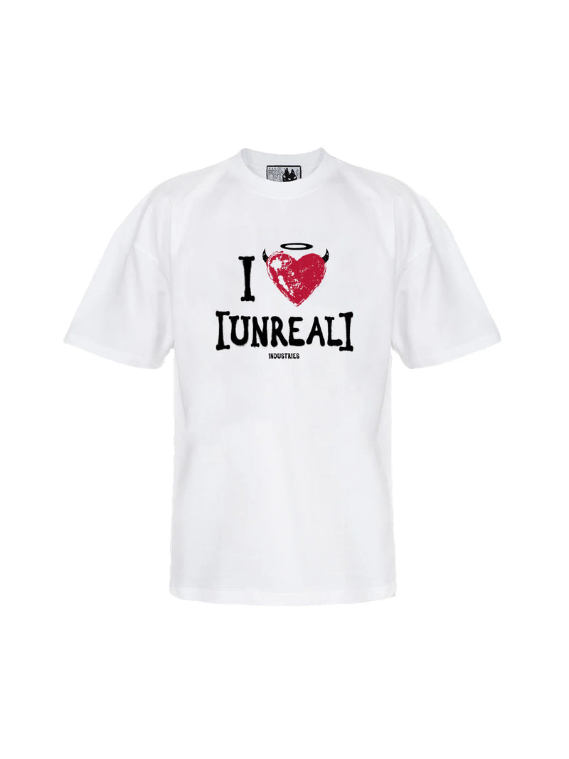 [UNREAL] I LOVE U TEE WHITE