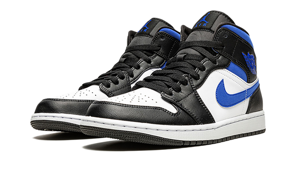 Jordan 1 Mid White Black Racer Blue