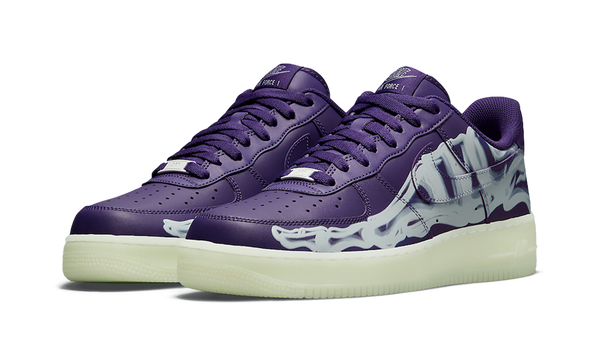 Nike Air Force 1 Low '07 QS Purple Skeleton Halloween (2021) Front