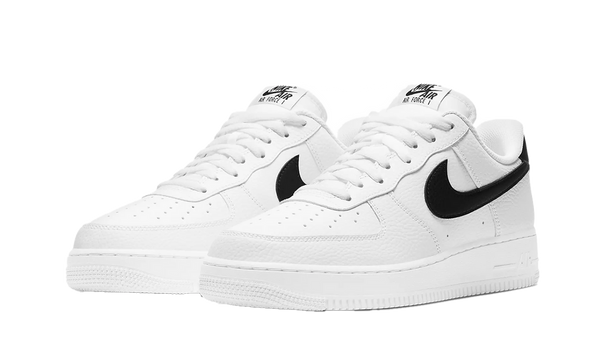 Nike Air Force 1 Low '07 White Black Pebbled Leather Front