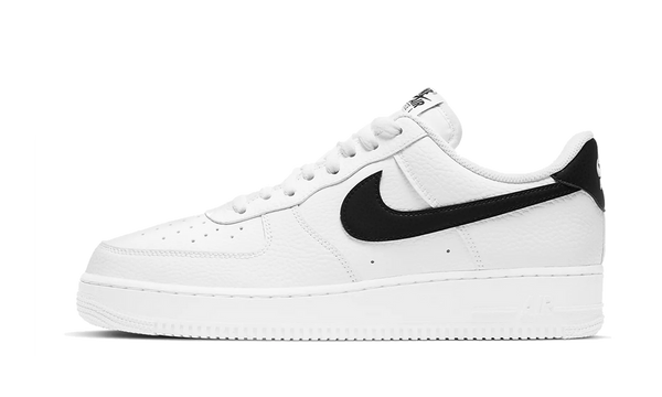 Nike Air Force 1 Low '07 White Black Pebbled Leather Side