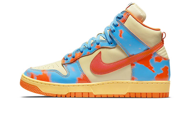 Nike Dunk High 1985 SP Orange Acid Wash Side