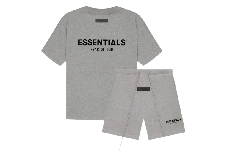 FEAR OF GOD ESSENTIALS DARK OATMEAL SUMMER SET