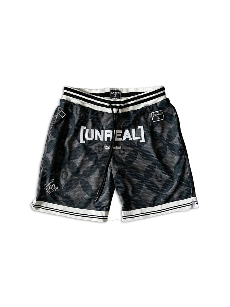 [UNREAL] TEAM SHORT PIKE BLACK GREY