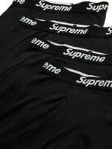 Supreme x Hanes Boxer Briefs (4 Pack) Black